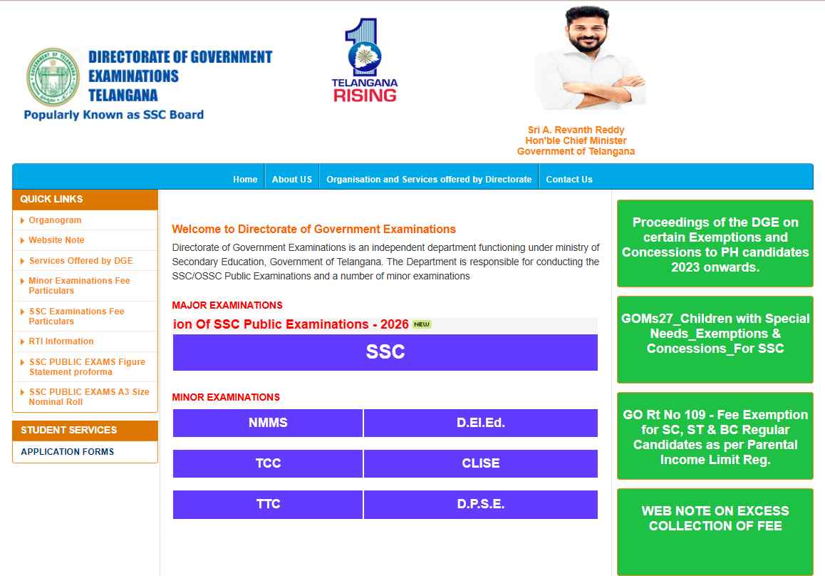 The Telangana BSE will release the TS SSC Class 10 Exam date sheet soon